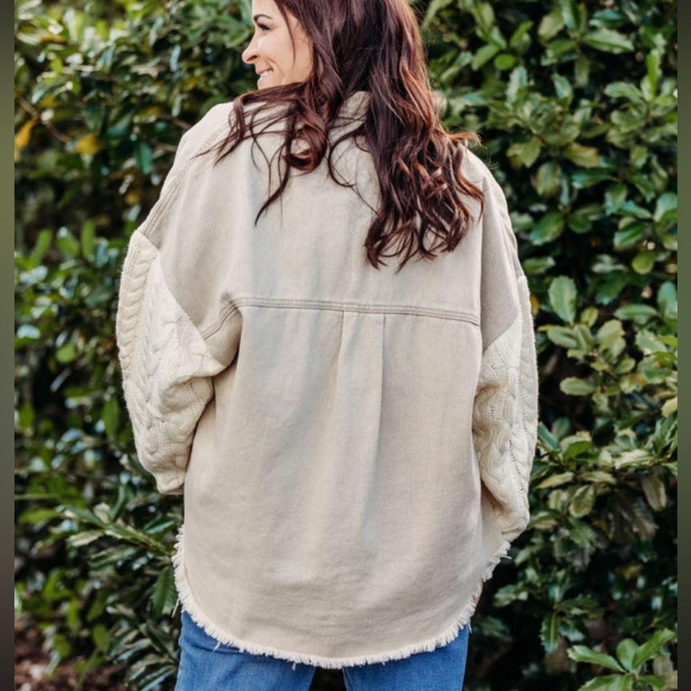 Knit Sweater Shacket - Picture 4 of 6
